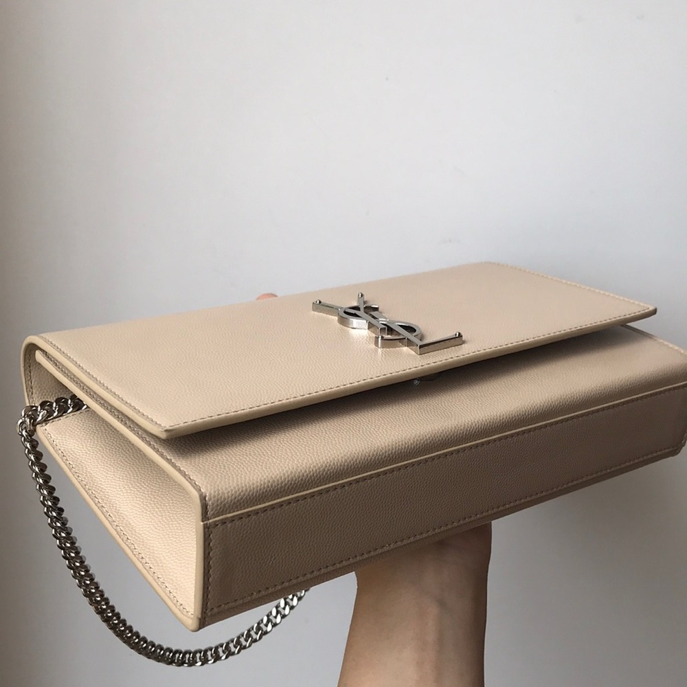 SOLD Saint Laurent beige Kate grainy leather - Picture 3 of 8